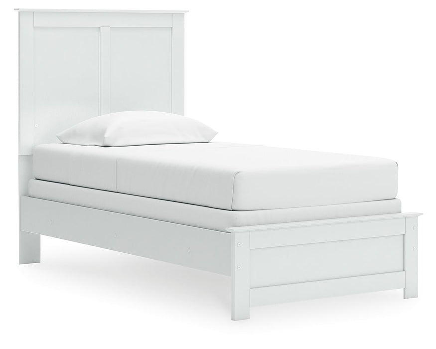 Bostwick Shoals - Twin Panel Bed With Framed Footboard - White