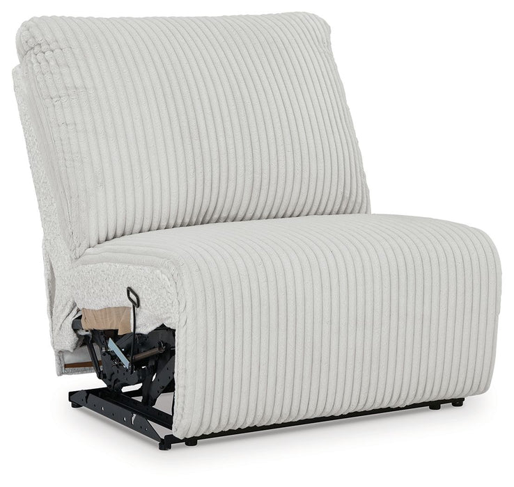 Top Tier - Armless Recliner - Fabric - Alloy