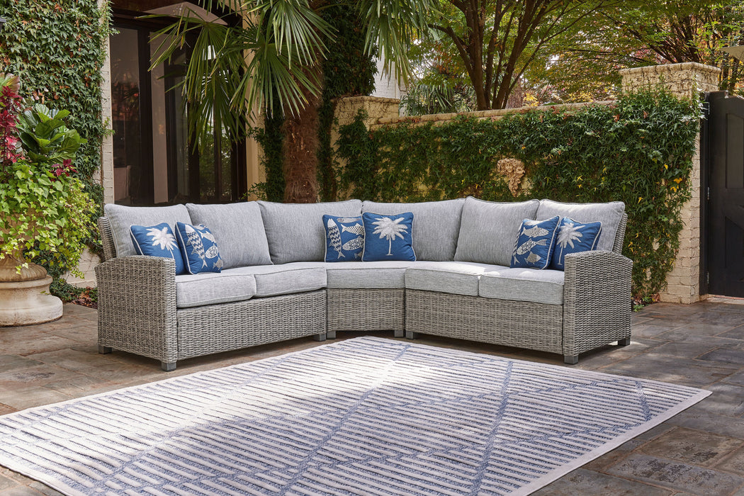 Naples Beach - Light Gray - 3 Pc. - Sectional Lounge