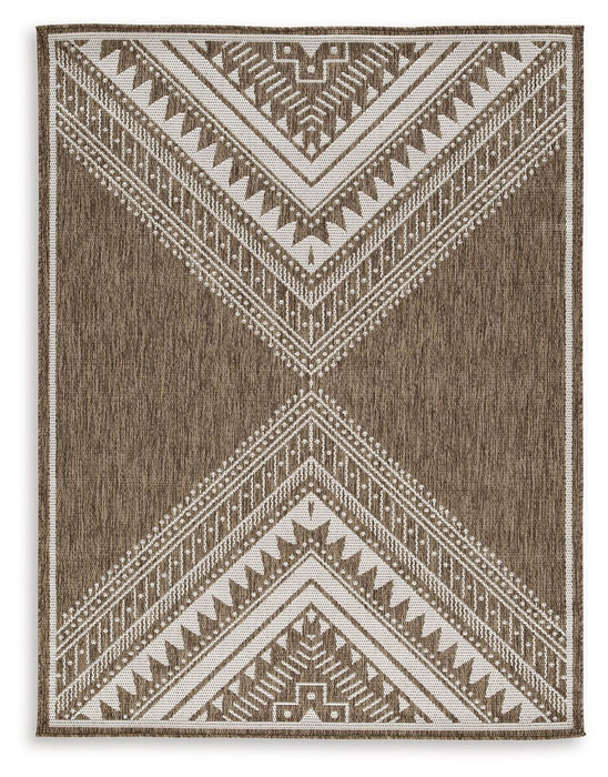 Dunsler - 8' x 10' Rug - Brown / Cream