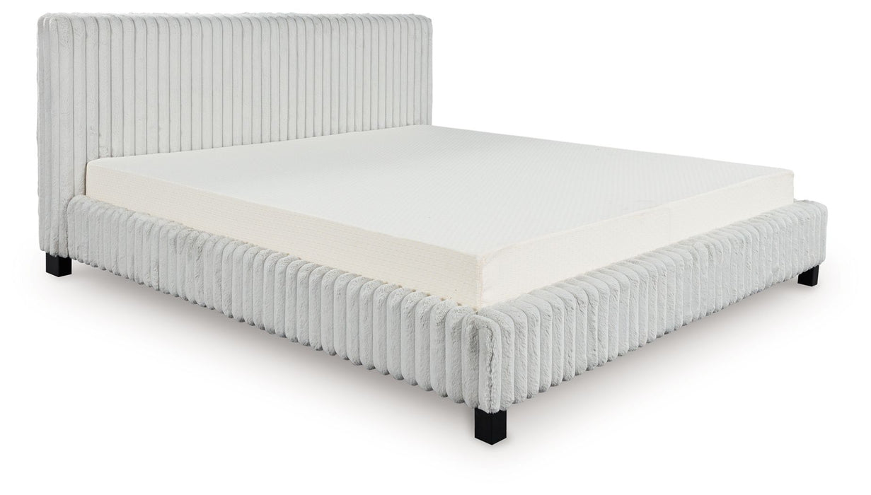 Zuraleus - California King Upholstered Bed - White