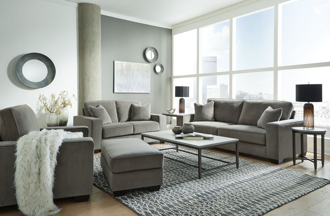 Angleton - Sandstone - 4 Pc. - Sofa, Loveseat, Chair And A Half, Ottoman