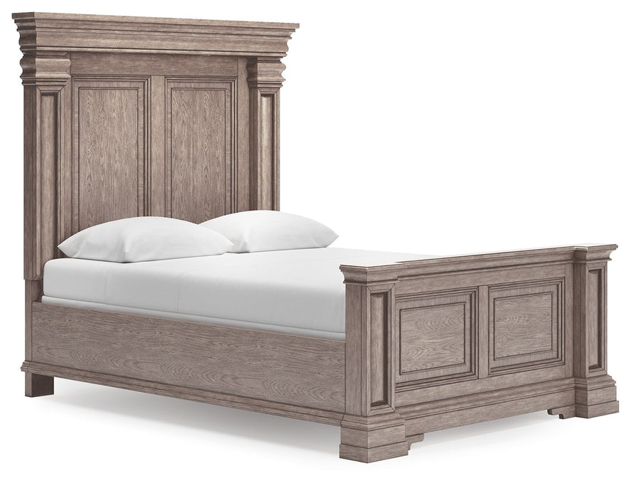 Blairhurst - Queen Panel Bed - Light Grayish Brown