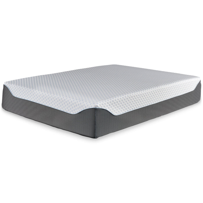 14 Inch Chime Elite - White / Blue - Ultra Plush Queen Mattress