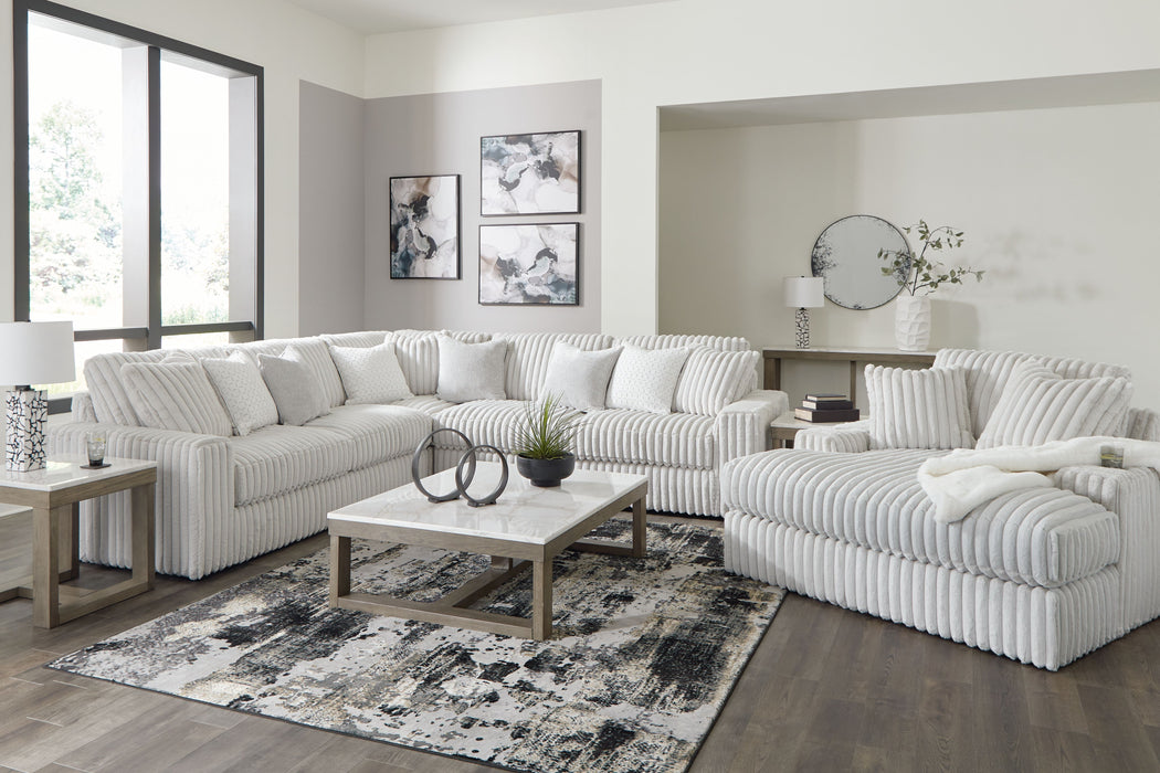 Stupendous - Alloy - 4 Pc. - 3-Piece Sectional, Oversized Chaise