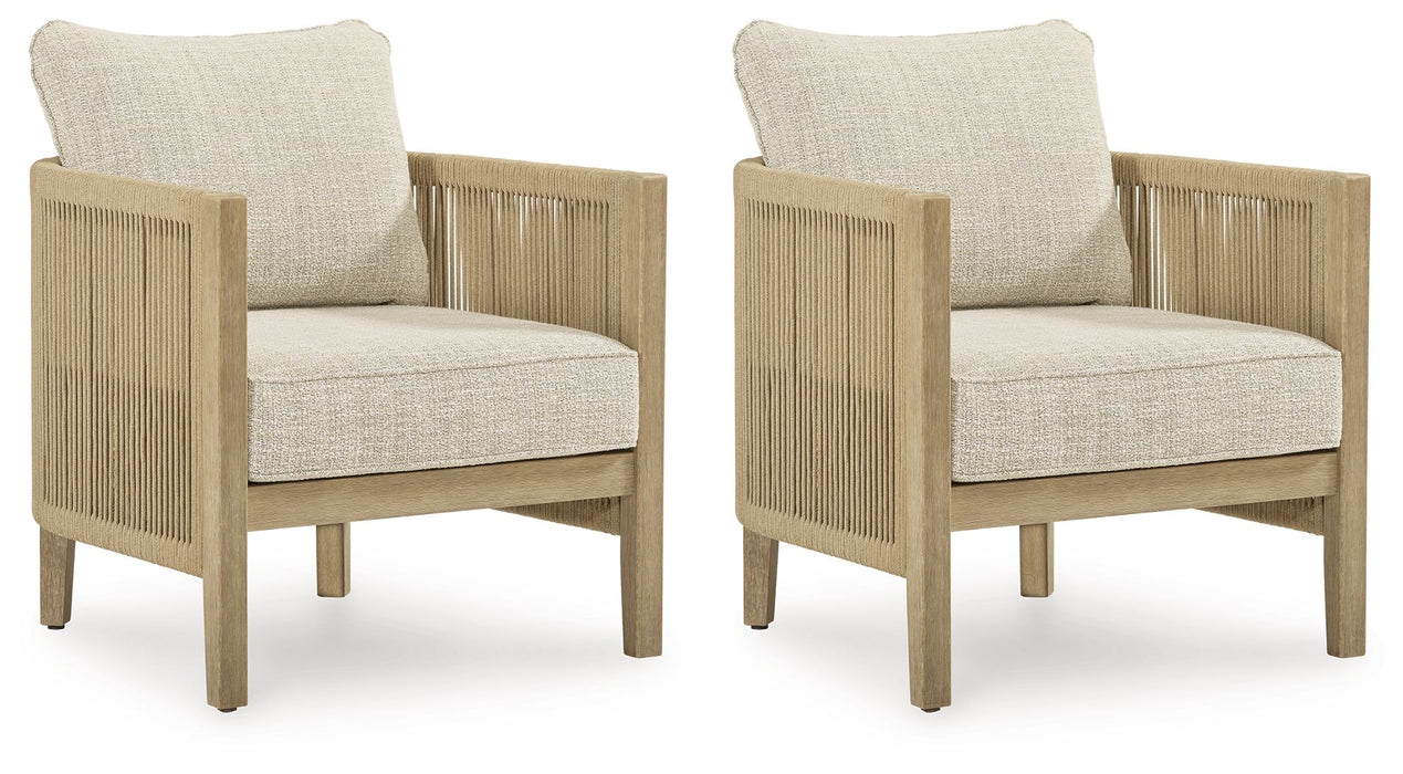 Spooners Cove - Lounge Chair With Cushion (Set of 2) - Beige