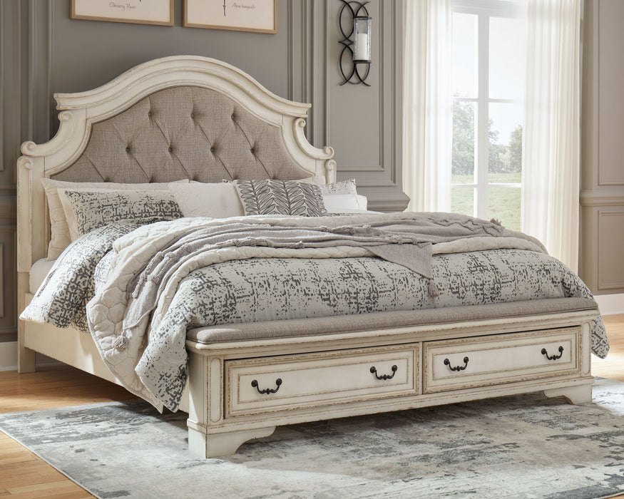 Realyn - Two-tone - Queen Upholstered Bed