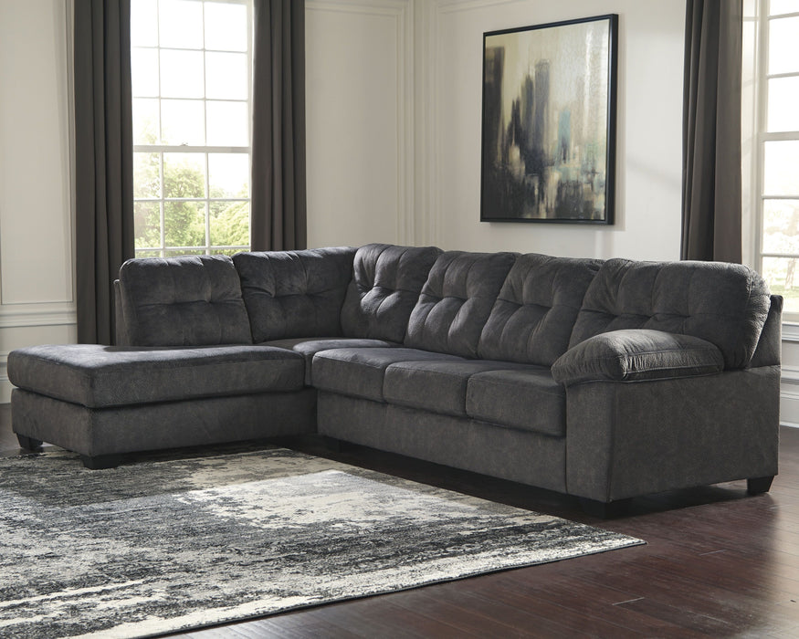 Accrington - Granite - Left Arm Facing Corner Chaise 2 Pc Sectional