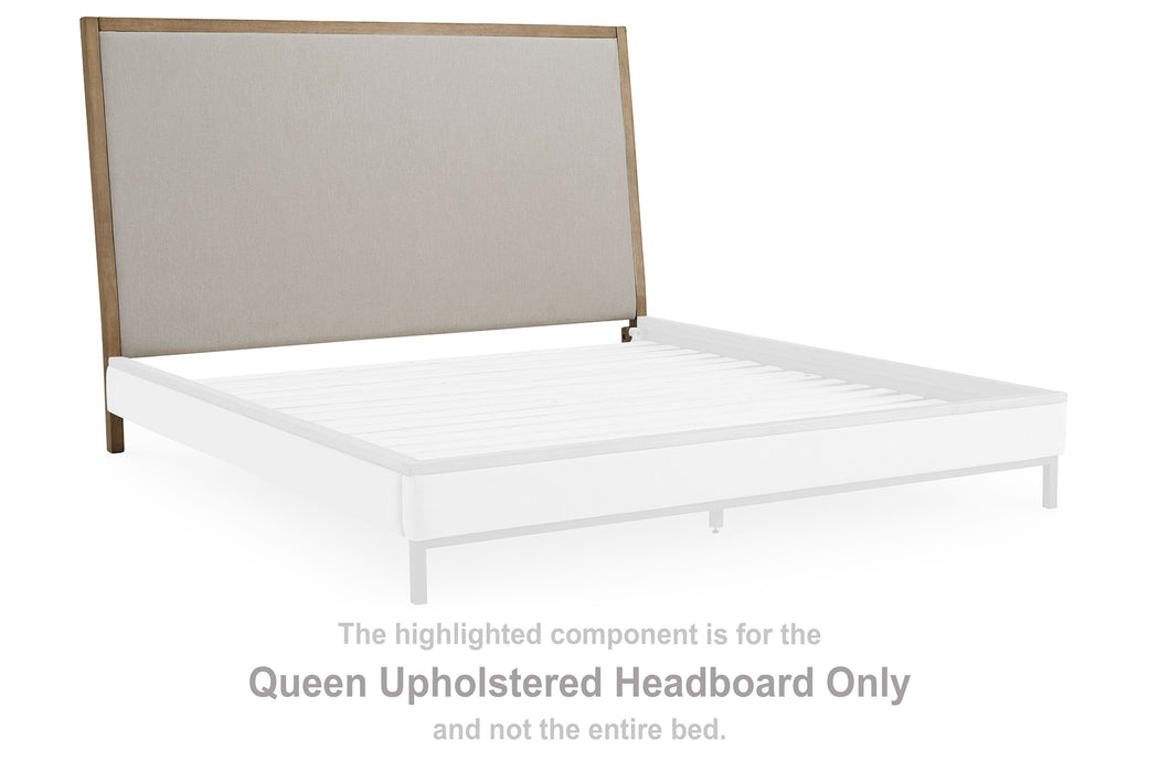 Tomtyn - Queen Upholstered Headboard - Light Brown