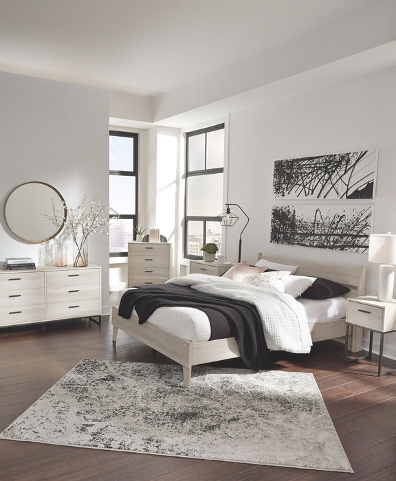 Socalle - Natural - 3 Pc. - Dresser, Queen Panel Platform Bed