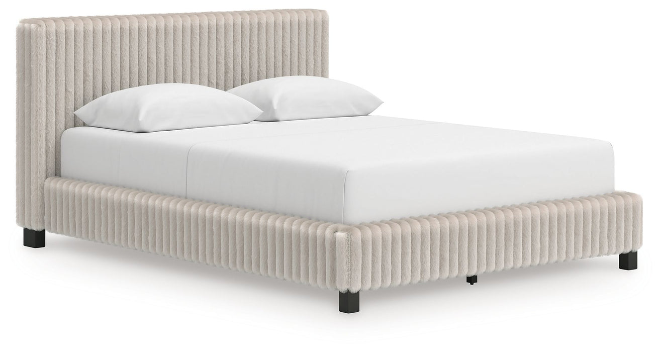 Zuraleus - Queen Upholstered Bed - White