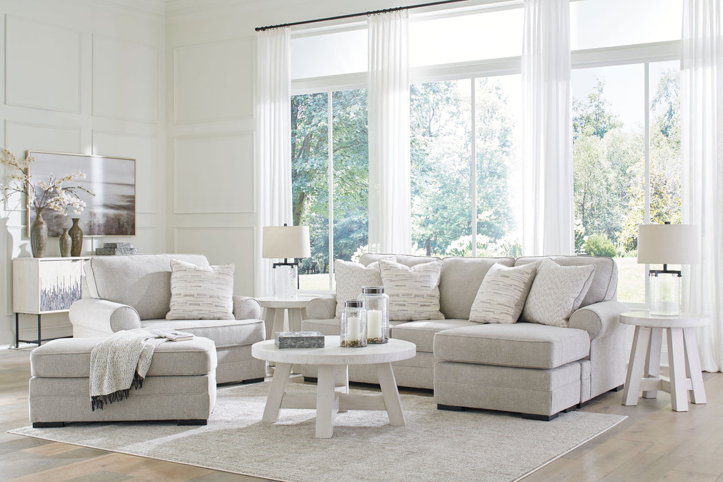 Eastonbridge - Shadow - 3 Pc. - Sofa Chaise, Chair And A Half, Ottoman