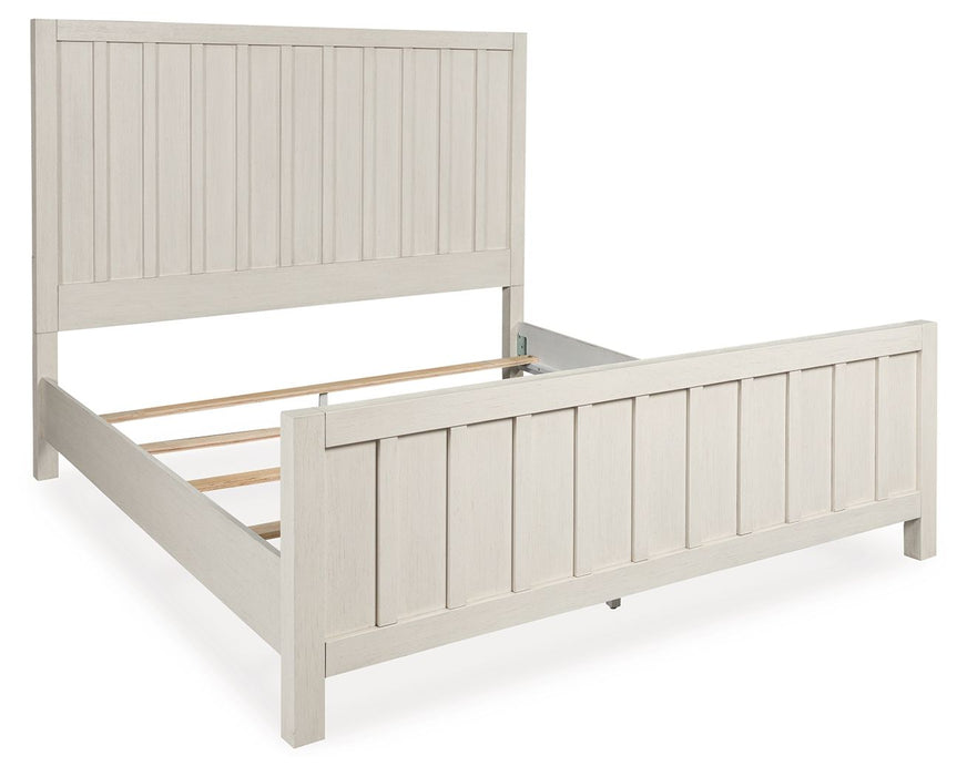 Shaybrock - California King Panel Bed - Antique White