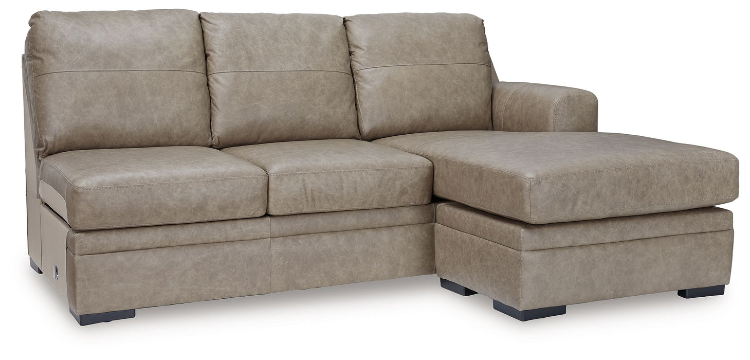 Amuleto - Raf Sofa Chaise - Leather Match - Desert
