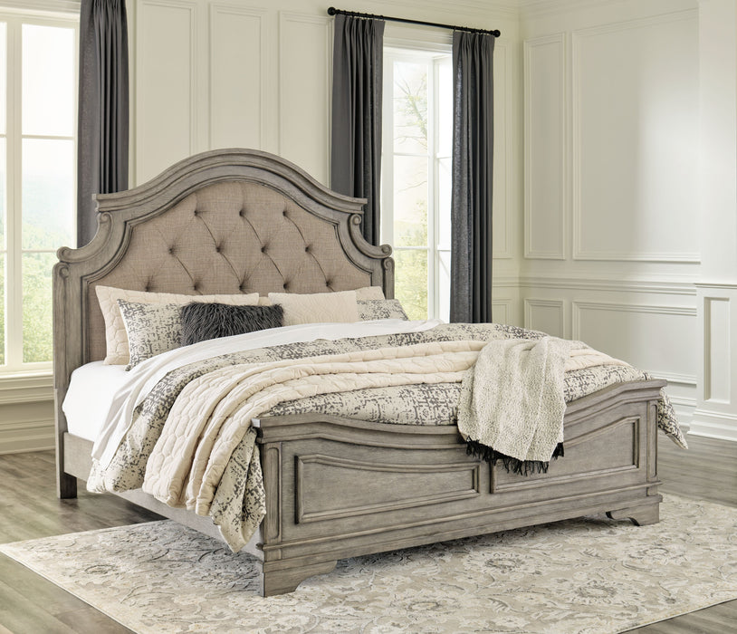 Lodenbay - King Panel Bed - Antique Gray