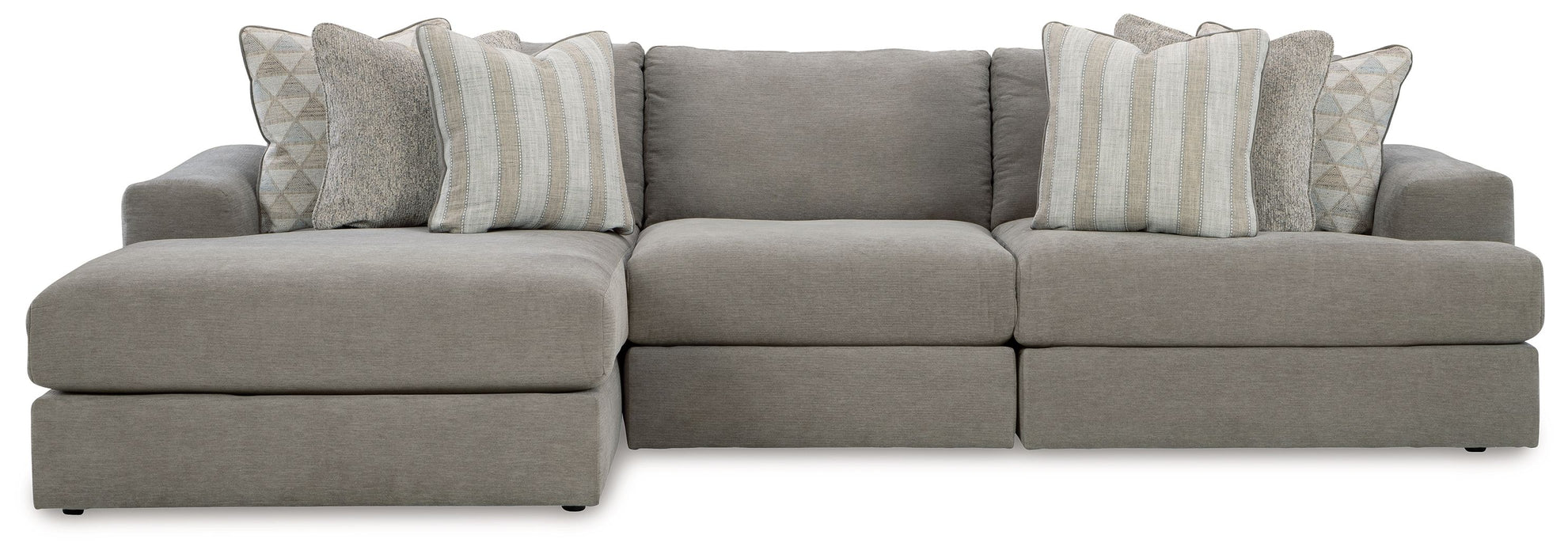 Avaliyah - 3-Piece Sectional With Laf Corner Chaise - Ash