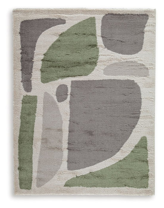 Anburgh - 8' x 10' Rug - Green / Gray / Ivory