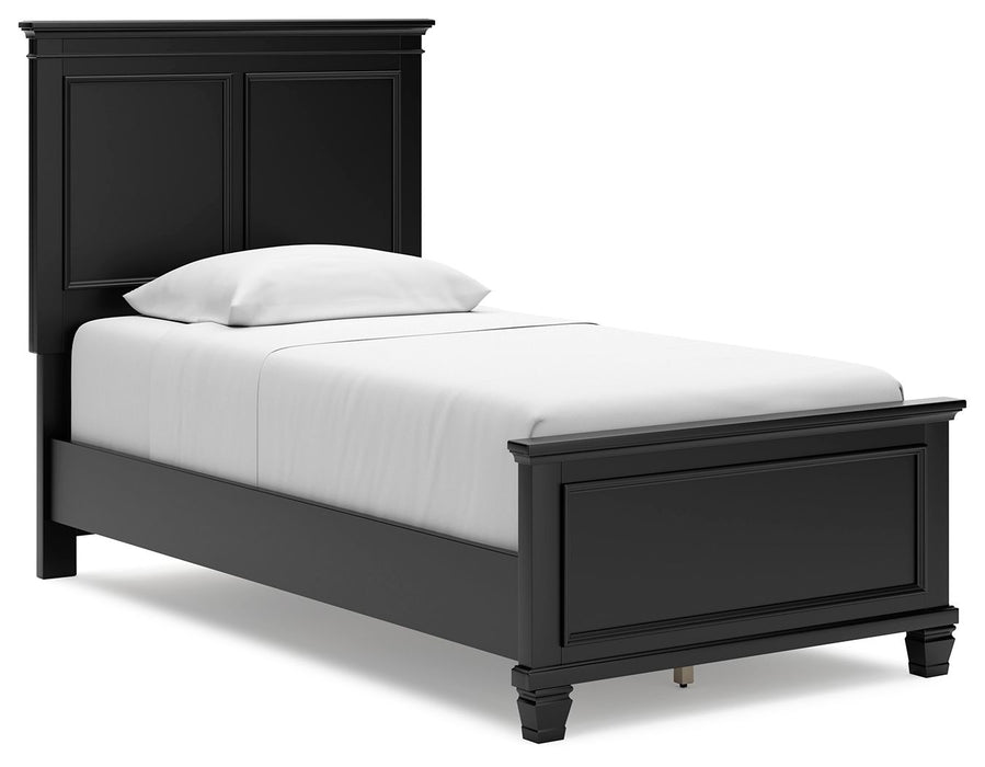 Lanolee - Twin Panel Bed - Black