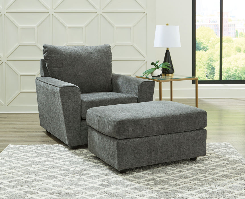 Stairatt - 2 Pc. - Chair, Ottoman - Gravel