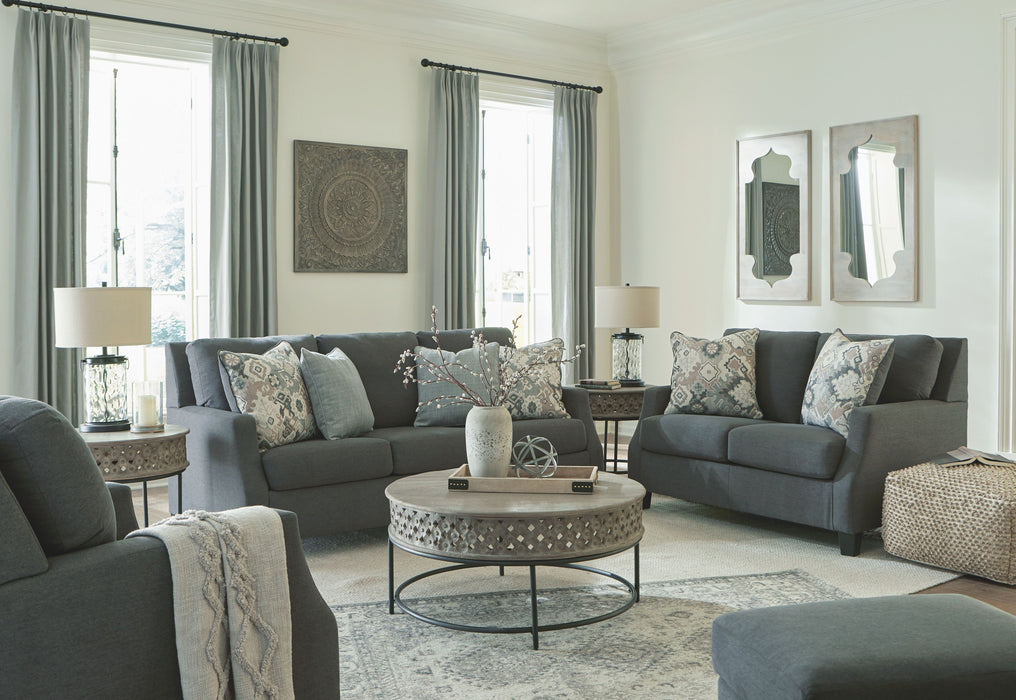 Bayonne - Charcoal - 4 Pc. - Sofa, Loveseat, Chair, Ottoman