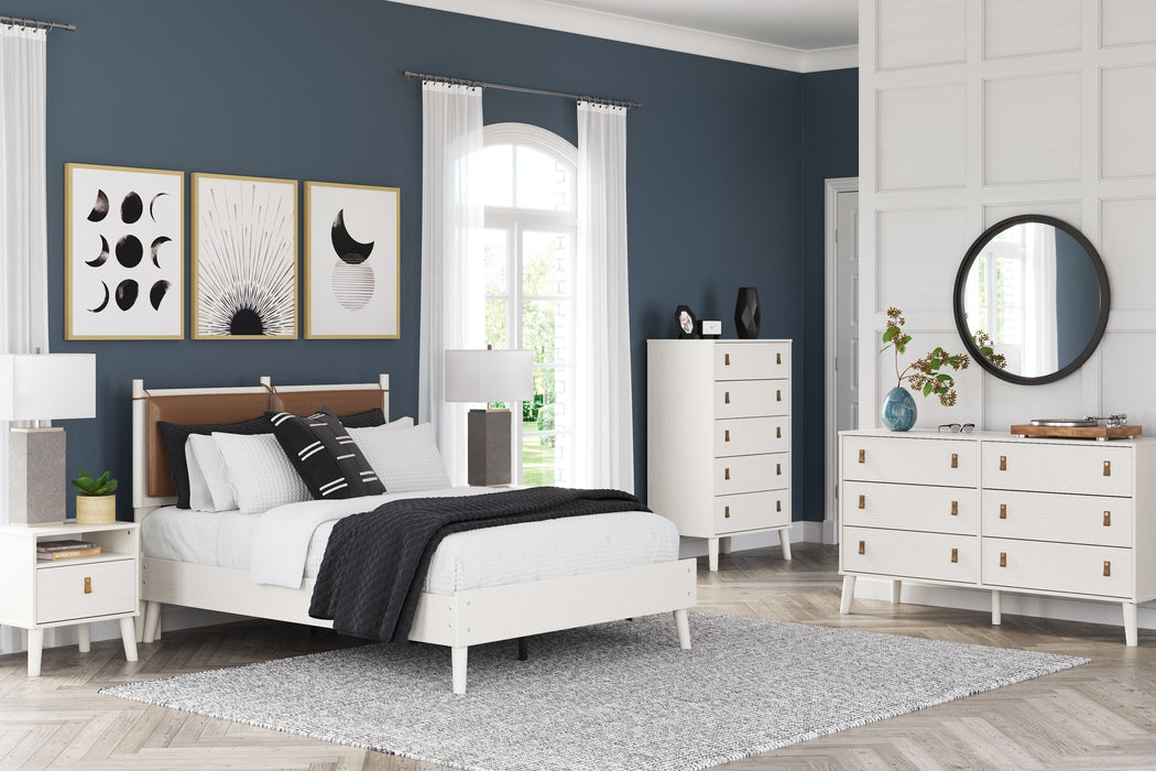 Aprilyn - White - 6 Pc. - Dresser, Chest, Full Panel Bed, 2 Nightstands