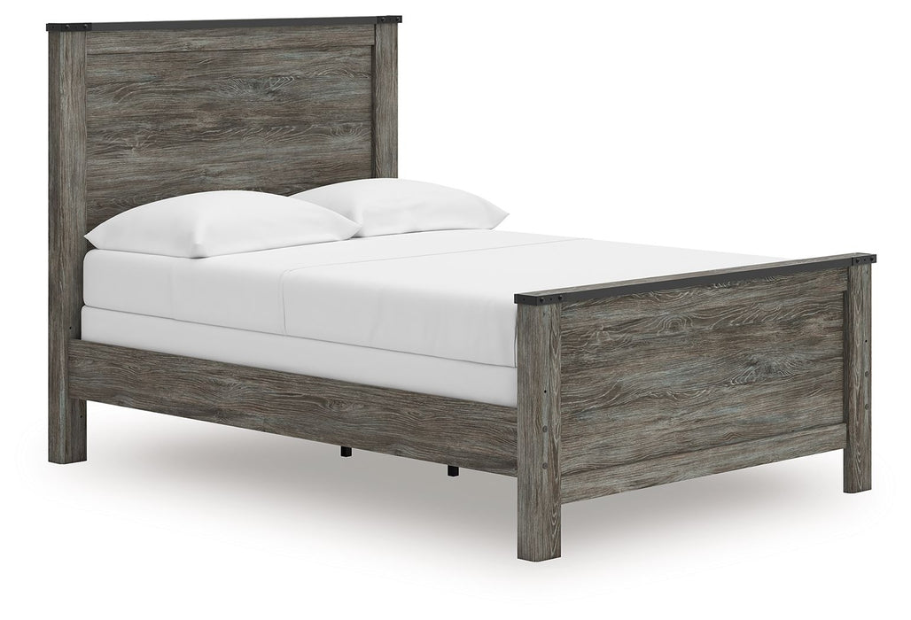 Frandern - Full Panel Bed - Black / Gray