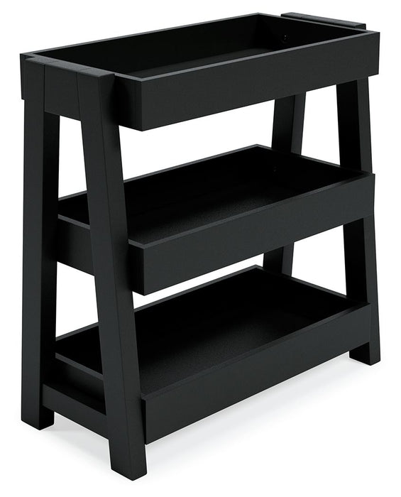 Blariden - Metallic Gray - Shelf Accent Table