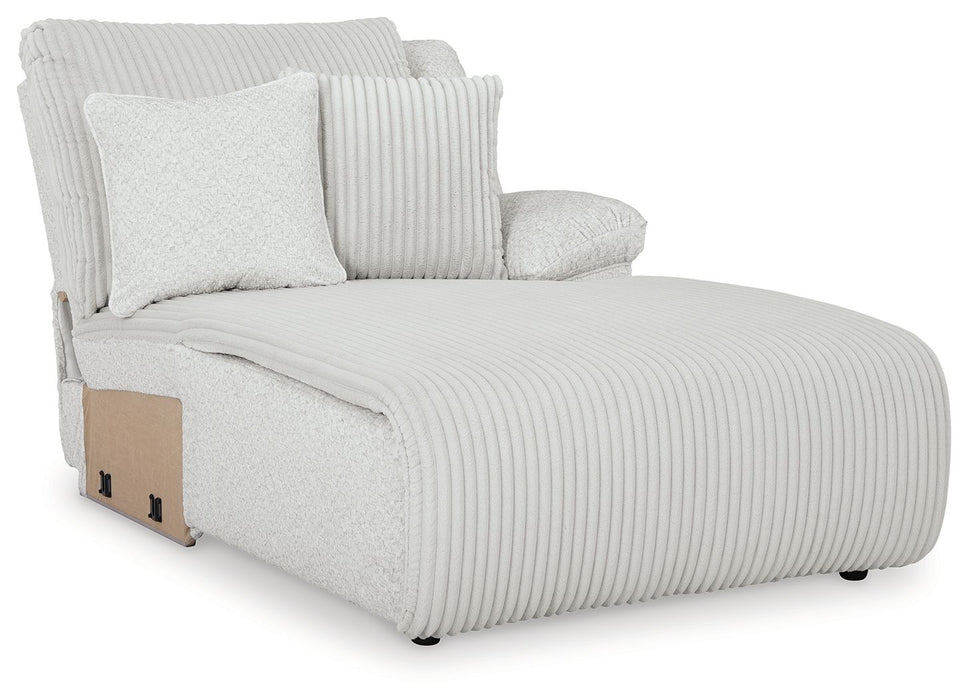 Top Tier - Raf Press Back Chaise - Fabric - Alloy