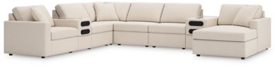Modmax - 8-Piece Sectional With Raf Corner Chaise And Audio Consoles - Oyster