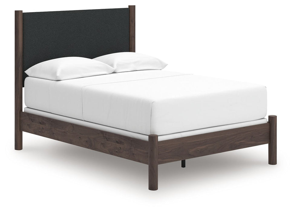 Pamytta - Full Upholstered Panel Bed - Brown