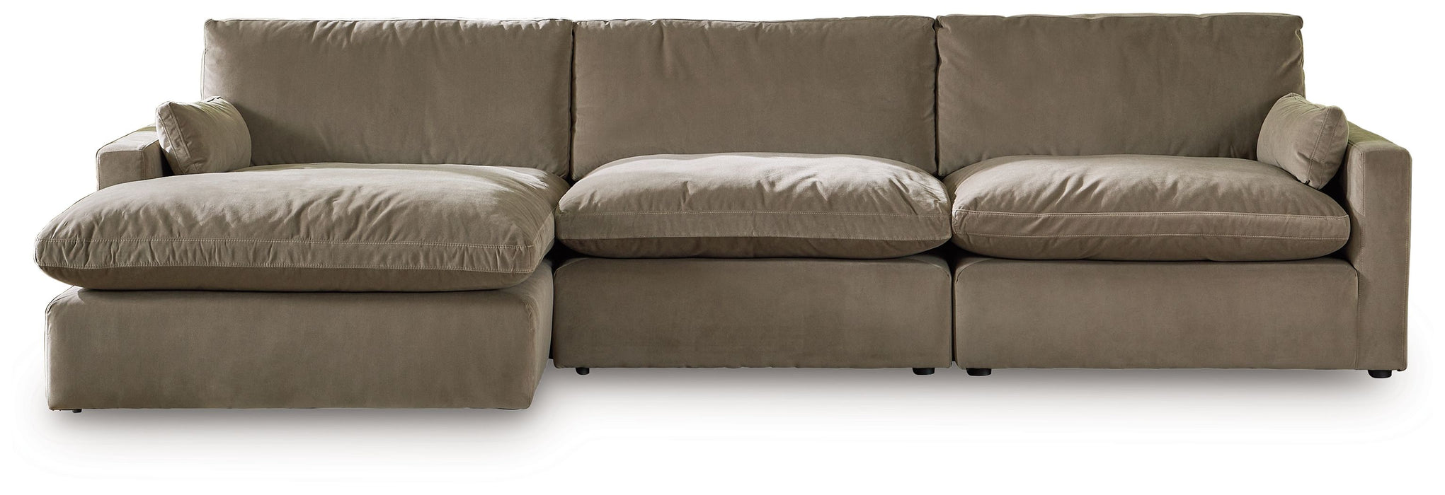 Sophie - Cocoa - 3-Piece Sectional Sofa With Laf Corner Chaise