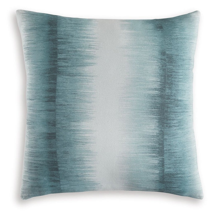 Elonwich - Pillow - Teal / White