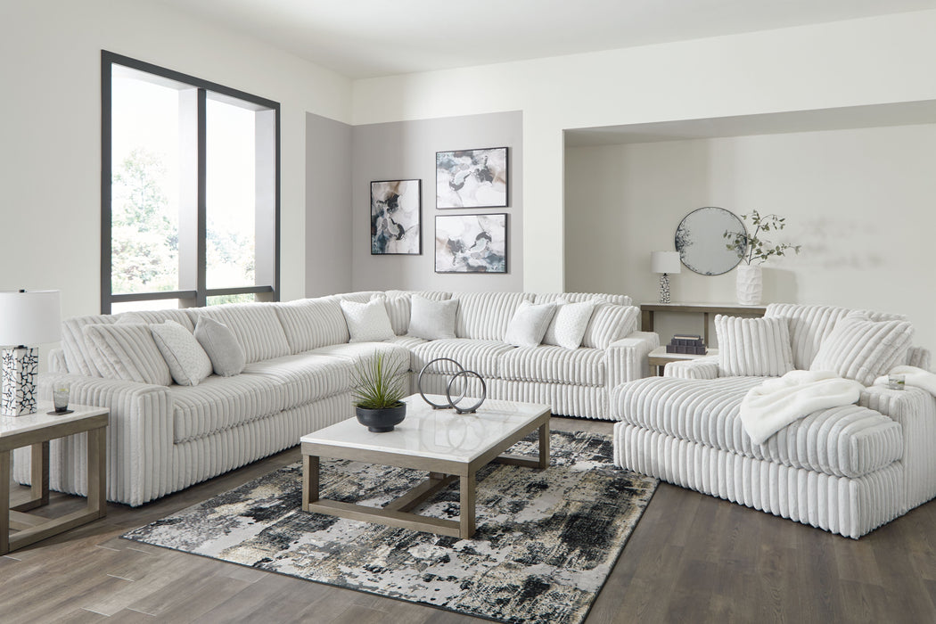 Stupendous - Alloy - 5 Pc. - 4-Piece Sectional, Oversized Chaise
