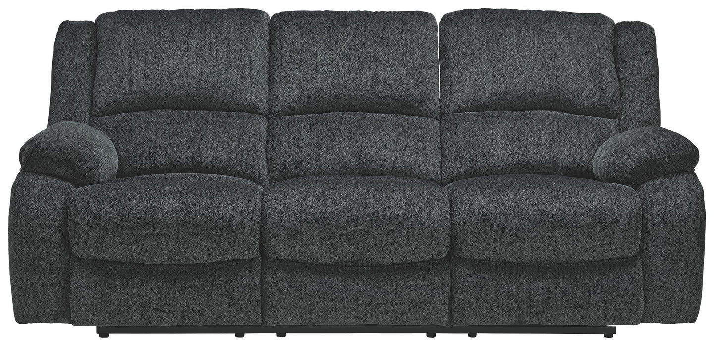 Draycoll - Reclining Sofa - Fabric - Slate