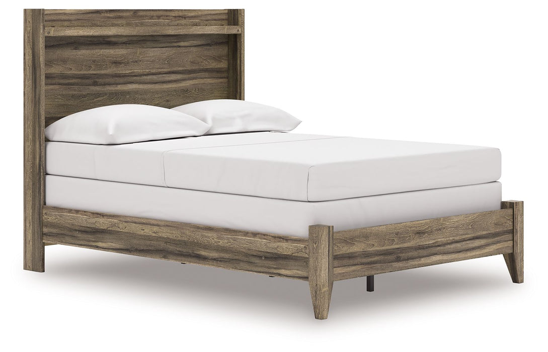 Elbrim - Full Panel Bed - Brown