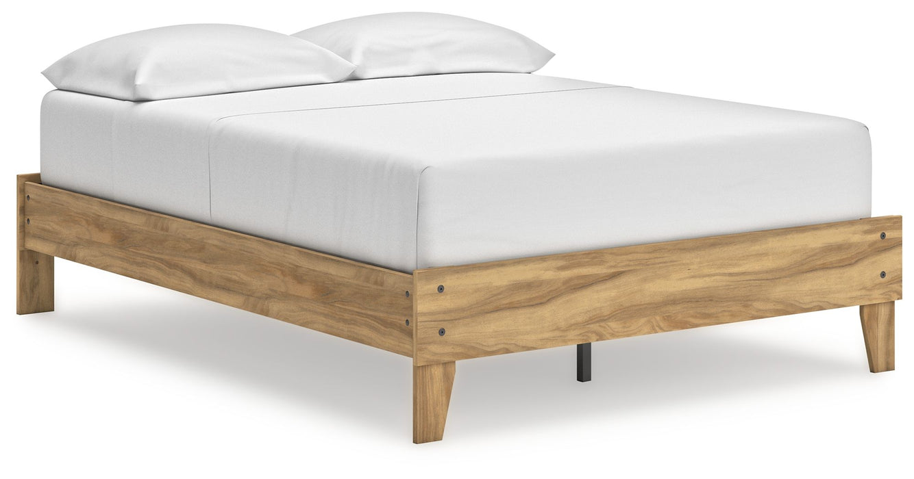 Bermacy - Full Platform Bed - Light Brown
