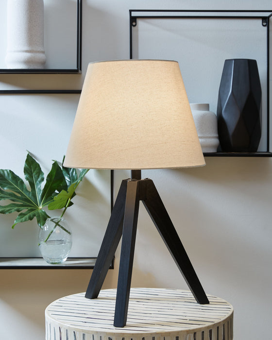 Laifland - Wood Table Lamp (Set of 2) - Black