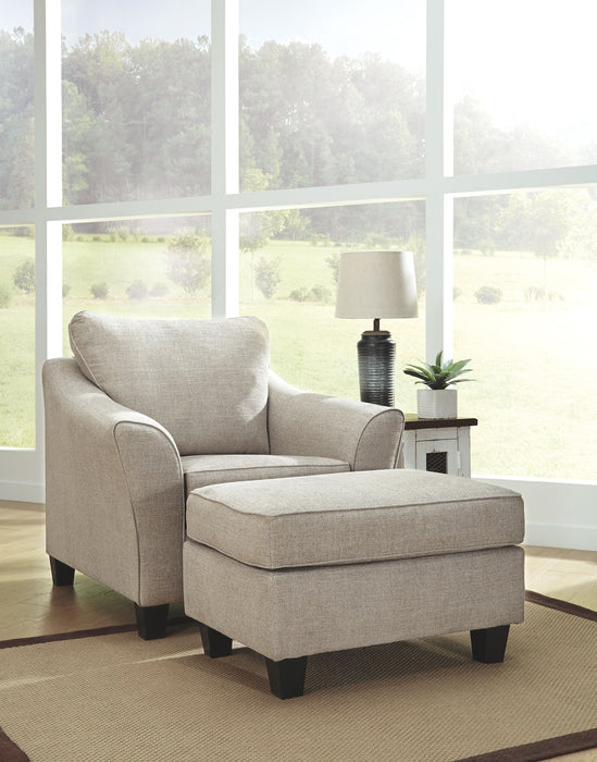 Abney - Driftwood - 2 Pc. - Chair With Ottoman