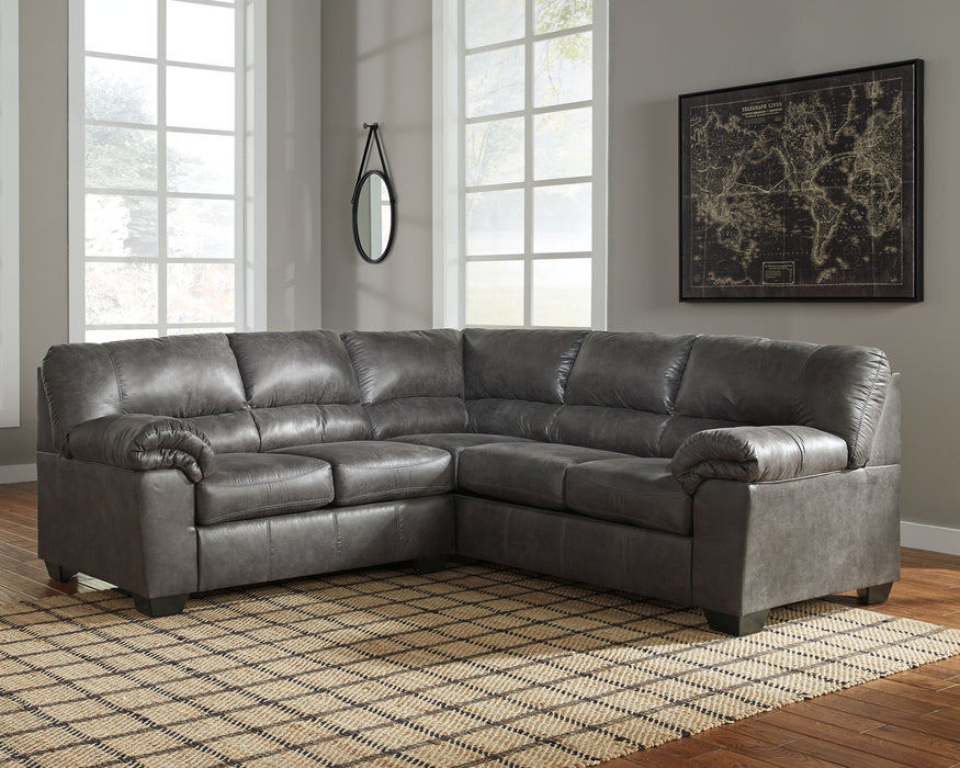 Bladen - Slate - Right Arm Facing Sofa 2 Pc Sectional