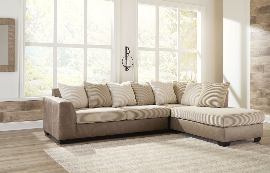 Keskin - Sand - Right Arm Facing Corner Chaise 2 Pc Sectional