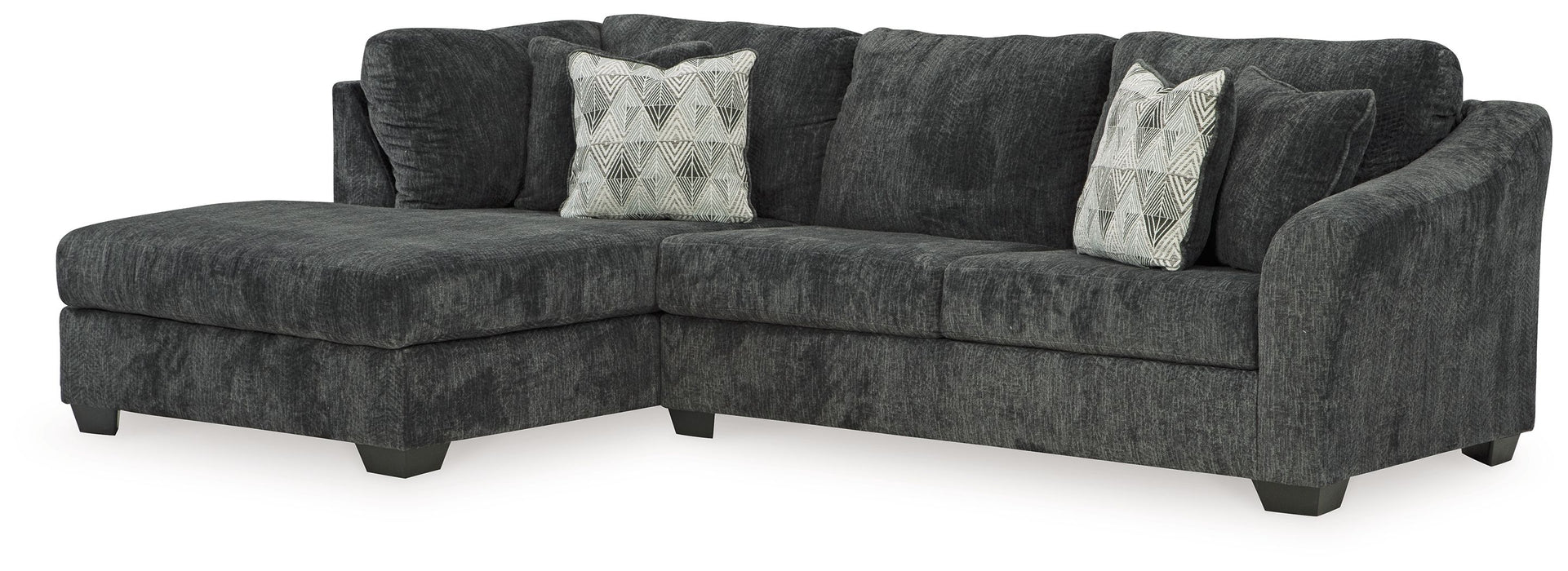 Biddeford - Ebony - 2-Piece Sectional With Laf Corner Chaise
