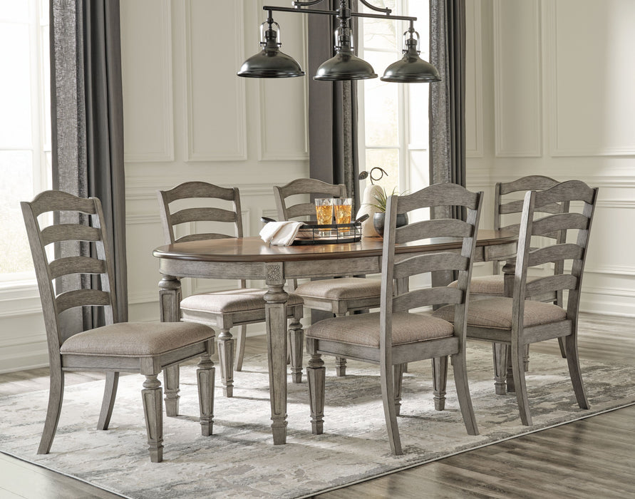 Lodenbay - Antique Gray - 5 Pc. - Dining Room Extensiontable, 4 Side Chairs