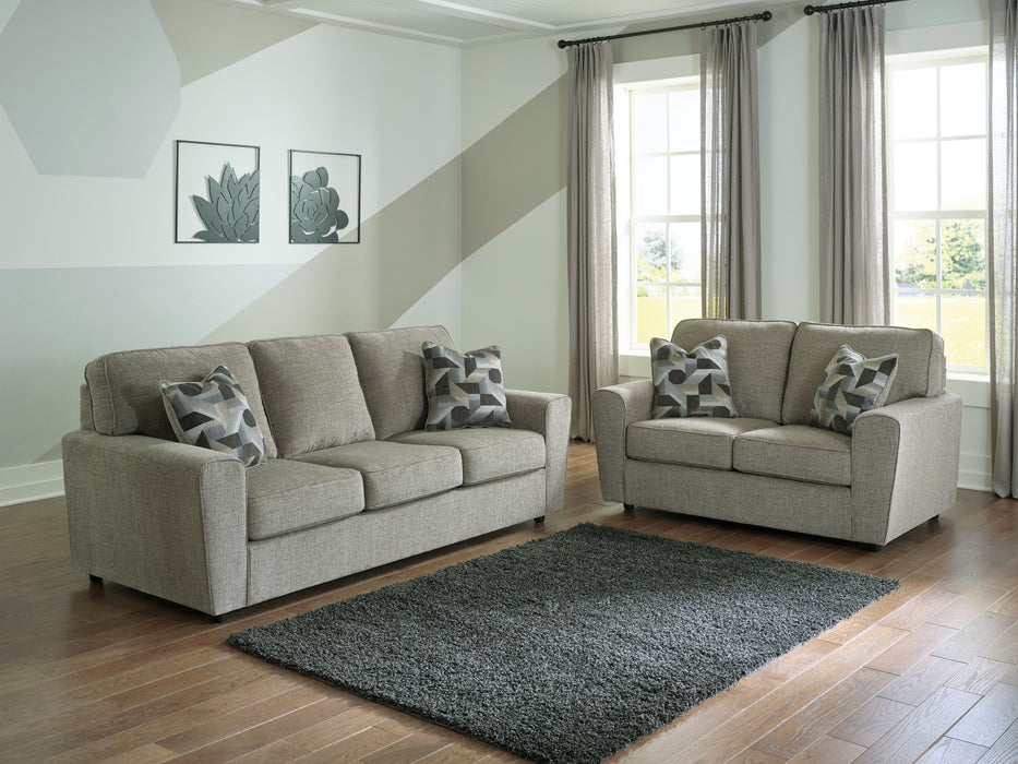 Cascilla - 2 Pc. - Sofa, Loveseat - Pewter