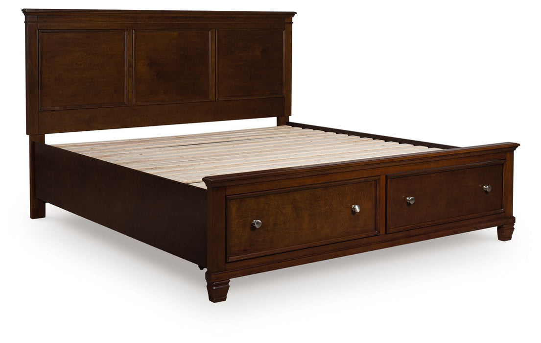 Danabrin - King Panel Storage Bed - Brown