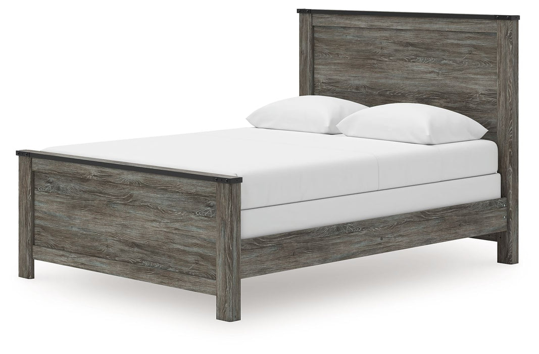 Frandern - Queen Panel Bed - Black / Gray