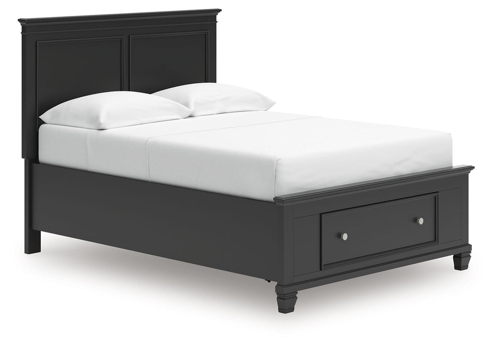 Lanolee - Full Panel Storage Bed - Black