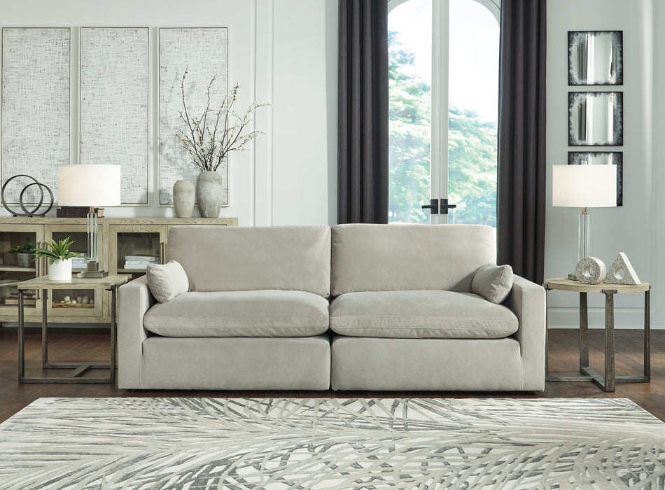 Sophie - Gray - Loveseat 2 Pc Sectional