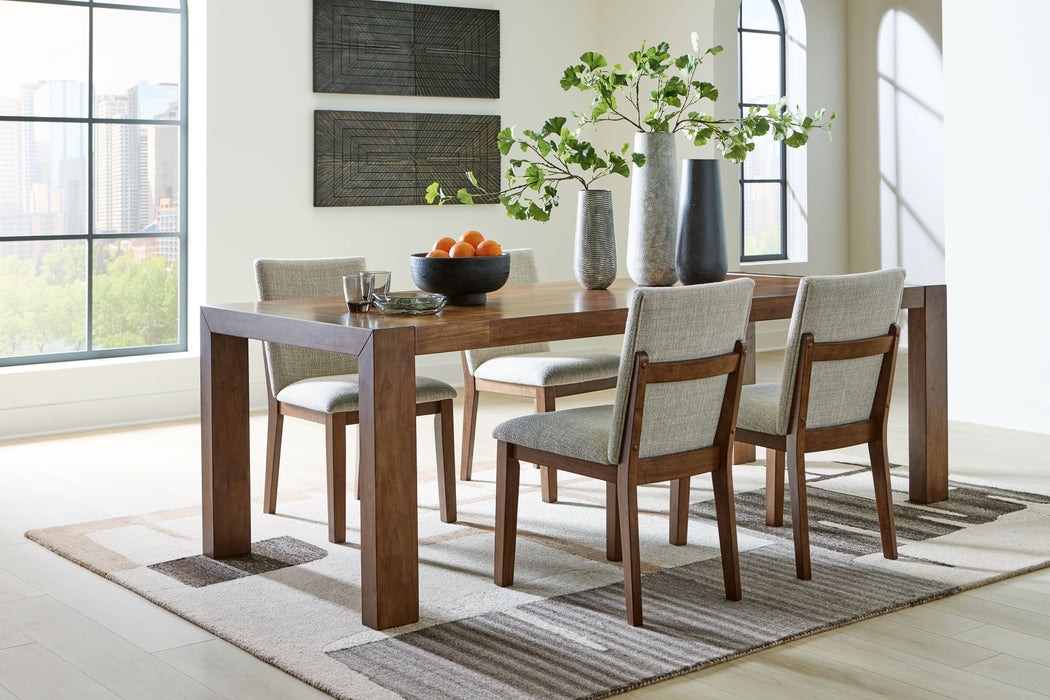 Kraeburn - 5 Pc. - Rectangular Dining Table, 4 Chair - Brown