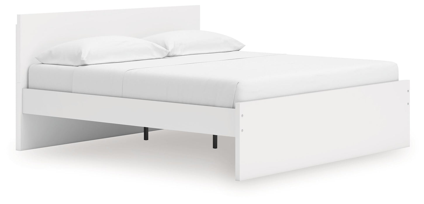 Onita - King Panel Platform Bed - White