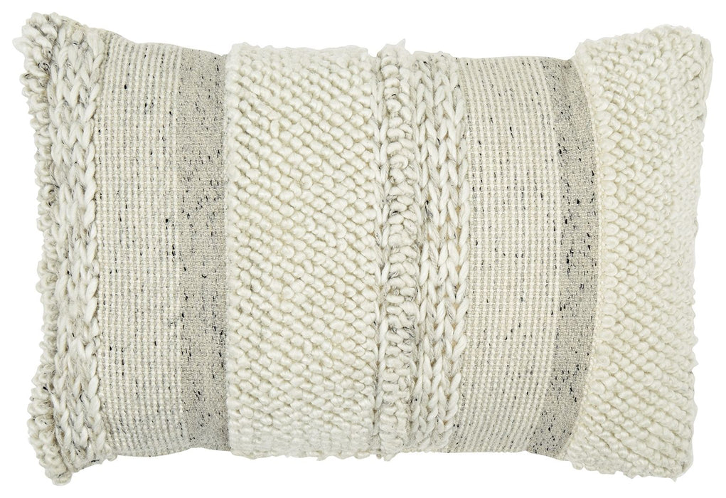 Standon - Pillow - Gray / White